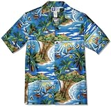 Tropical Fish Island Surf Men's Hawaiian Aloha Shirt
