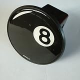 8 Eight Ball Pool Billiards Trailer Hitch Cover Plug for Cars, Trucks, SUVs 