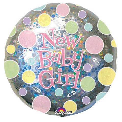 32 New Baby Girl Dots Holographic