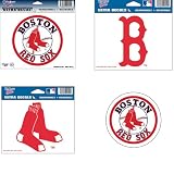 Boston Red Sox Ultra and Reflective Decal 4 Piece Set