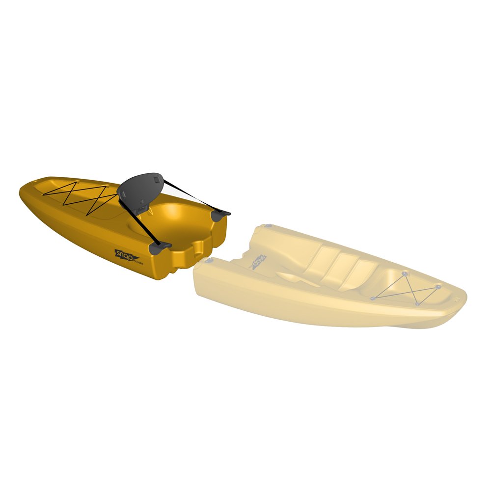 Snap Kayaks USA Modular Sit on Top Kayak, Yellow, Back Piece eBay