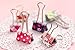 Pack of 24 Cute Lovely Spring-Loaded File Organizer Paper Holder Metal Binder Clips, Assorted Color (Large)