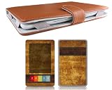 Bundle Monster Barnes & Noble Nook Synthetic Leather Case Cover Jacket + Skin Sticker + Screen Protector Ebook Accessories Combo - Fit 3G and Wifi Version