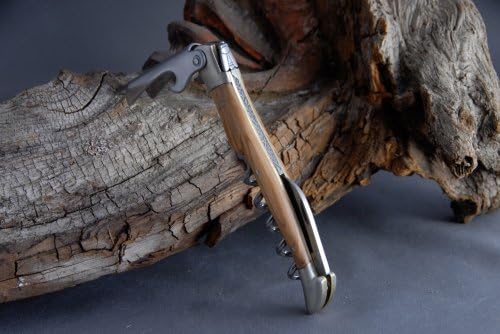 Laguiole Arbalete Genes David, Sommelier / Olive Wood, Handmade in France