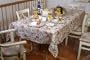 European Garden Tablecloth Beige 52" X 70"