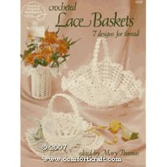 Crocheted Lace Baskets (7 Designs for Thread)