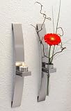 CHG 3342-00 Wandleuchter/Blumenhalter 2-er Set 39,5 x 5 x 8 cm