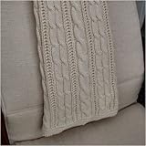 IMAGE OF Sanford Design C100N Cotton Cable Throw in Natural