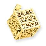 gold prayer box charm