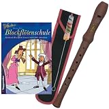 Little Amadeus Blockfl&ouml;ten-Set: Klassische Blockfl&ouml;te, barocke Griffweise, Samttasche, Wischer, Little Amadeus Blockfl&ouml;tenschule