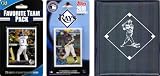MLB Tampa Bay Rays Licensed 2010 Topps Team Set and Favorite Player Trading Cards Plus Storage Album