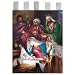 Church Banner - Gifts of the Magi - Cotton Canvas with Archival Inks and UV Coating - Border Rings for Rod Hanging. Print Size 24"x36"