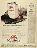 1920 Ad Gargoyle Mobiloils A Logo Vintage Vehicle Auto Lubricant Vacuum Oil - Original Print Ad