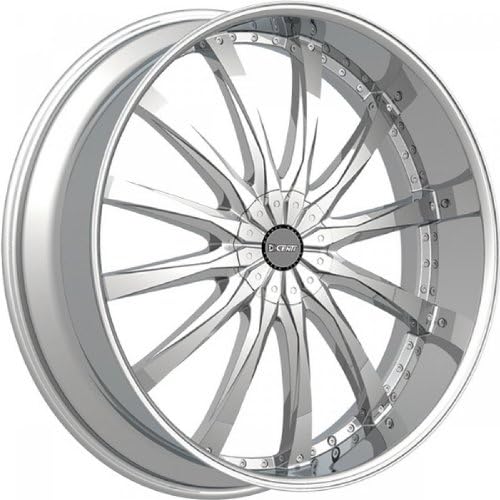 SET OF 28" DCENTI DW8 6X135/139.7 CHROME WHEELS WITH LEXANI TIRES 275-25-28
