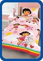 Dora The Explorer Stars Duvet Cover Set, Multi, Single