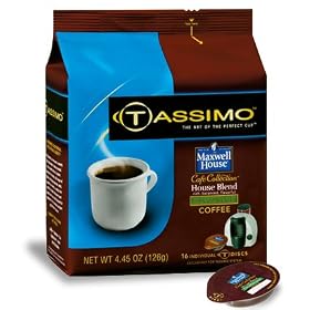 Tassimo Maxwell House House Blend Decaffeinated 16 T-discs 4.45 oz. net