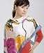 Square Silk Fashion Scarf -- Summer Blossoms -- 100% Silk Fashion Scarf Wrap Image #2