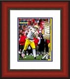 Framed Tom Brady Photograph - Cherry Double Mat