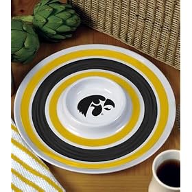 14 Iowa Hawkeyes Melamine Chip and Dip Serving Tray by 
