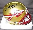 Deion Sanders Florida State Seminoles NCAA Hand Signed Mini Football Helmet