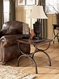 Signature Design by Ashley Rustic Medium Brown Zander End Table