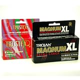 Trojan Magnum XL Trustex Extra Large Latex Condoms, 12 Count