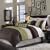 8pc California King size Sage & Chocolate Grand park Comforter set By sheetsnthings