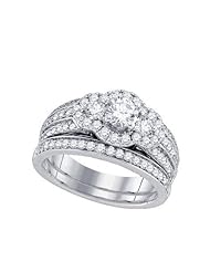1.54CT-DIA 0.50CT-CRD BRIDAL SET