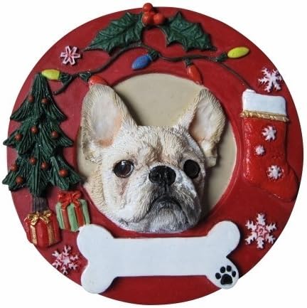 ES Pets 331-64 French Bulldog Christmas Ornament - 2 Pack