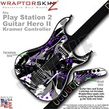 Abstract 02 Purple Skin by WraptorSkinz TM fits PS2 Guitar Hero II ( 2 ) Kramer Guitar Controllers (GUITAR NOT INCLUDED)