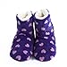 Leisureland Women's Fleece Lined Heart Design Bootie Slippers