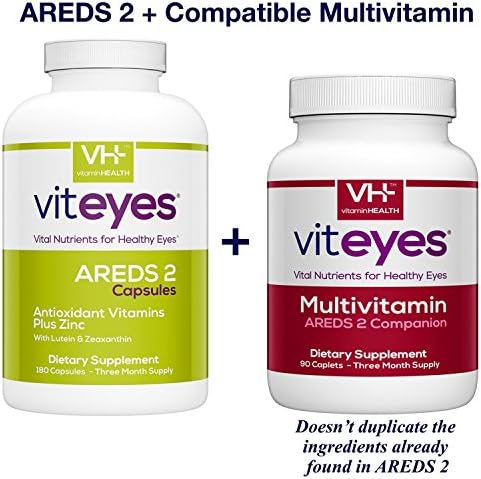 Viteyes AREDS 2 Capsules and Viteyes Multivitamin AREDS 2 Companion (3 Month Supply)