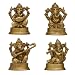 Mini Music Ganesh Statues - Set of 4 - FREE Shipping