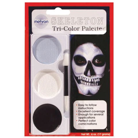 Mehron Skeleton Tri Color Palette