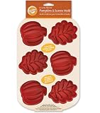 Wilton Silicone Mini Leaf and Pumpkin Mold