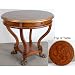 Furry Paw Burl Drum Table 37"Dia Round Entry Accent