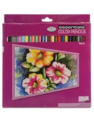 Royal & Langnickel Essentials Color Pencil Set, 24-Piece