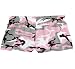 : Pink Camouflage Cammo Novelty Print Jersey Cotton Girl Boxer Mini Itty Bitty Shorts 1" Inseam, Covered elastic waist, 100% cotton, available in 5 adult sizes