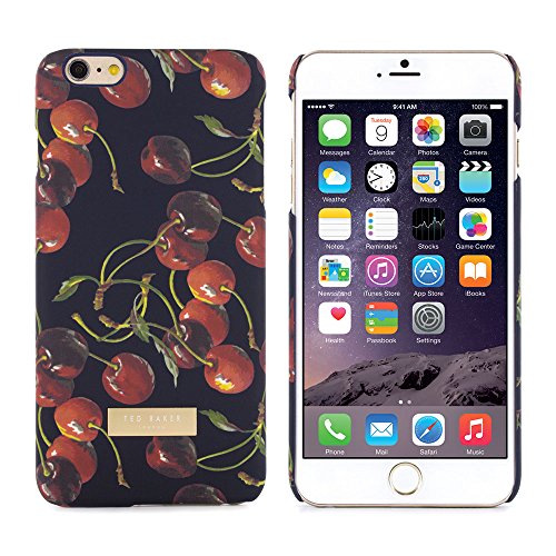 Ted Baker 32289 PORTAE Cheerful Cherries Polycarbonate Hard Shell Phone Case, Fits iPhone 6 Plus-Retail Packaging