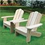 Lohasrus Two Kids Patio Chairs 13689 - Unfinished Fir, Indoor / Outdoor, for Ages 2 to 5, Free Drawing Book