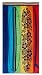 Big Surfboat Blue Red Multi - Luxury Velour Jacquard Beach Towel size 32x63 - 400 grams 100% Pure Ringspun Cotton - Brilliant intense vibrant colors - Highly absorbent easy care machine wash - Use for picnic poolside or as a colorful bath towel - Save 50%