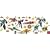 Decofun, Disney Power Rangers Mystic Force Wall Sticker Stikarounds