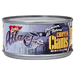 Atlantic Chopped Clams, 6.5-Ounce Tins (Pack of 6)