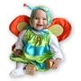 Mullins Square Butterfly Baby Costume, Lime/Blue - 6-18 Months