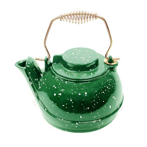 Landmann USA 2.5 Qt Green Porcelain Enamel Kettle 1608