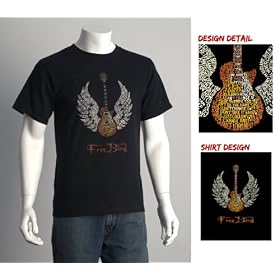 Lynyrd Skynyrd Freebird Lyric T-shirt - Mens XL - Created Using the Songs Lyrics