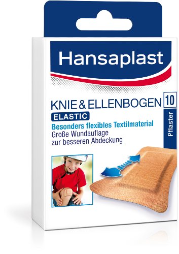 Hansaplast Ellenbogen Strips 72 x 60 mm, 5er Pack (5 x 10 Stück)