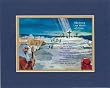Beautiful and Inspiring and Inspiring 11 x 14 Inches Frame able Note Card (The Seven Last Words of Christ . . . ) on Double Beveled Matting