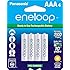 Panasonic BK-4MCCA4BA Eneloop AAA 2100 Cycle Ni-MH Pre-Charged Rechargeable Batteries, 4 Pack