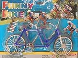 Blue Tandem Doll Bike - A Bicycle Built for Two!
